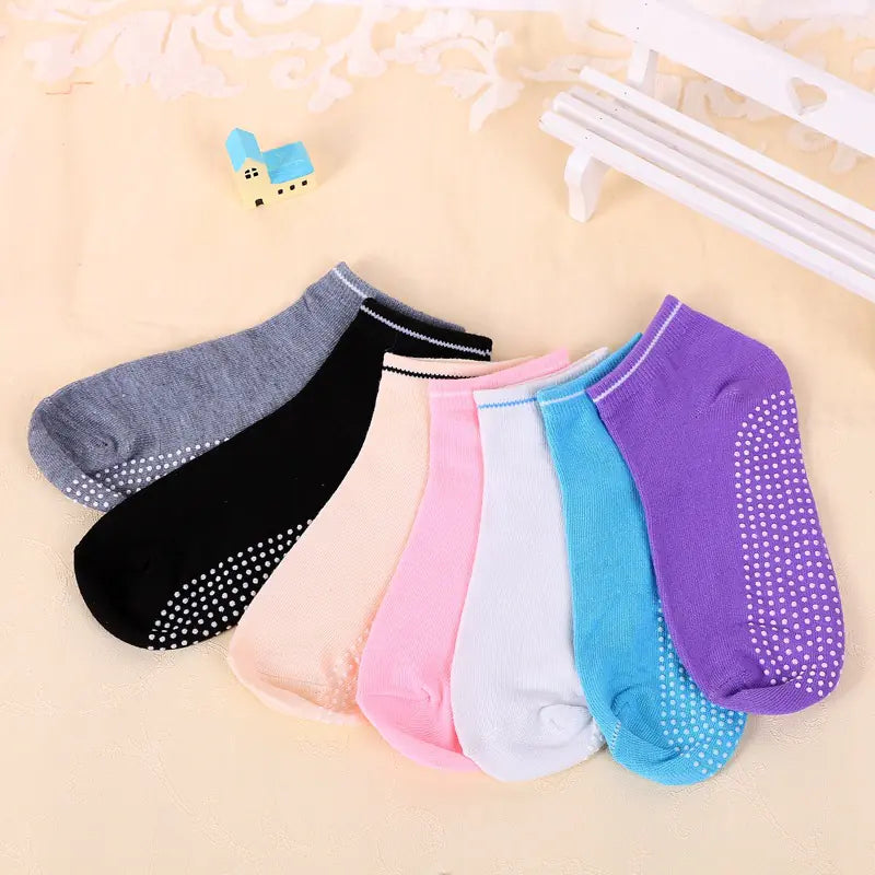 Solid Color Massaging Floor Socks - Candy Color Women's Socks
